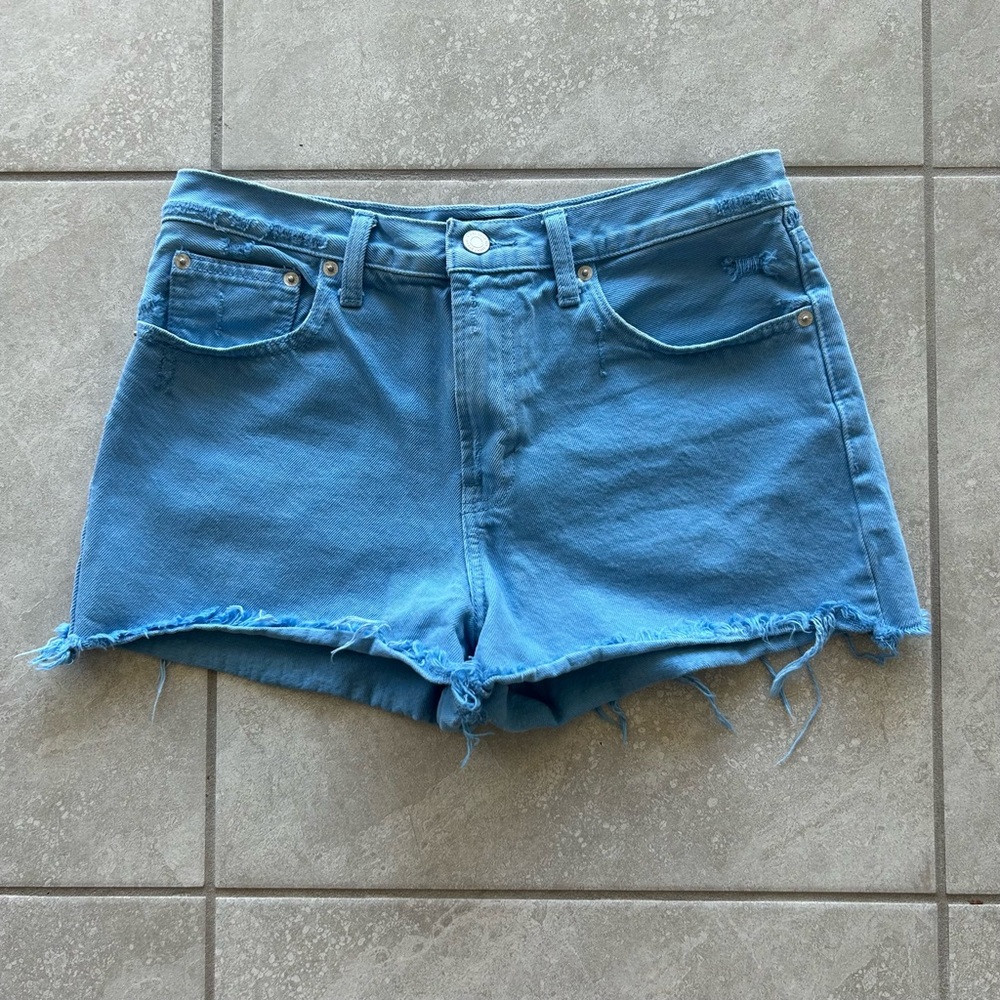 Lucky Brand Blue Relaxed Fit Denim Shorts Size 6/28